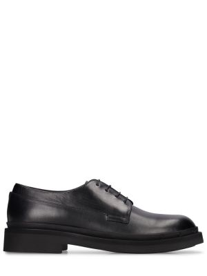 Обувки в стил дерби с връзки с дантела Giorgio Armani черно