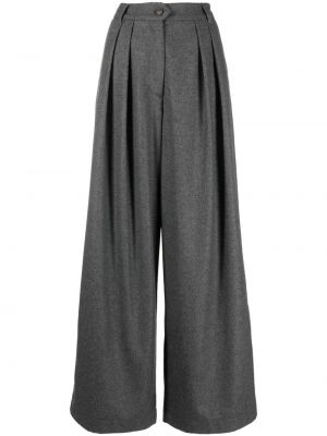 Plisované voľné nohavice Société Anonyme sivá