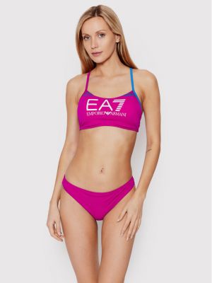 Bikini Ea7 Emporio Armani vijolična
