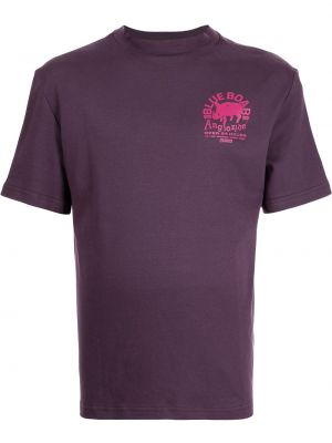 Camiseta con estampado Anglozine violeta