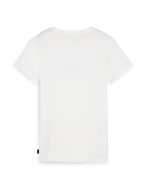 T-shirt à motif mélangé Puma blanc