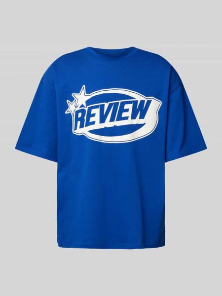 Koszulka Review niebieska