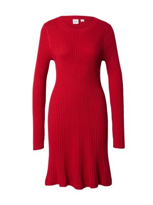 Pletené pletené šaty Gap červená