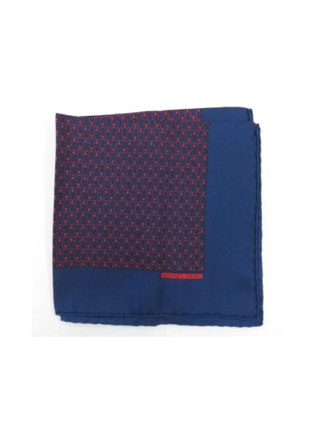 Bufanda de seda Hermès Vintage azul
