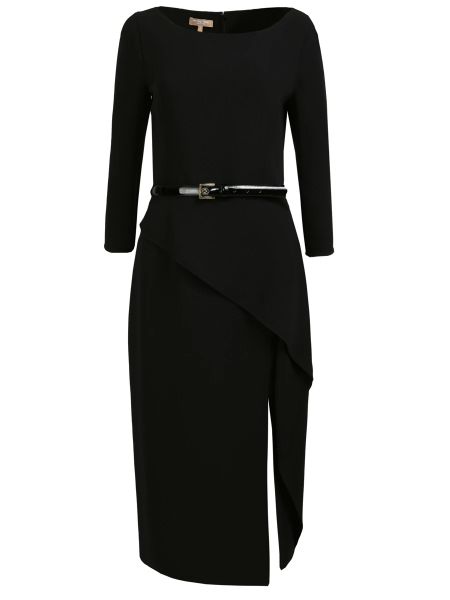 Черное шерстяное платье Michael Kors