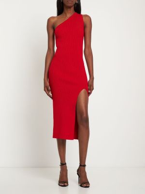 Midi šaty Michael Kors Collection červená