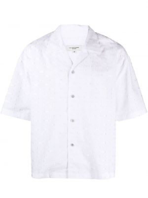 Памучна риза Le 17 Septembre бяло