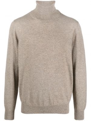 Długi sweter z kaszmiru Canali beżowy