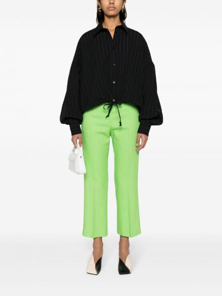 Rovné kalhoty Msgm zelené