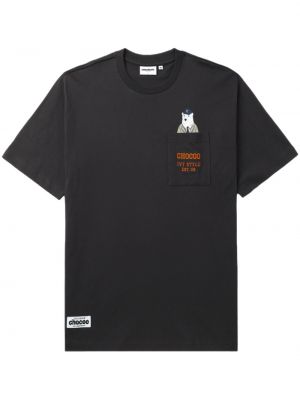 Koszulka bawełniana :chocoolate czarna