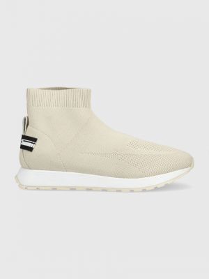 Sneakers boty HUGO Icelin Hito béžová barva