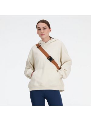 Fleece hoodie aus baumwoll New Balance beige