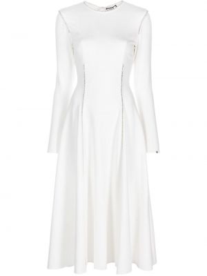 Макси рокля с кристали Nissa бяло