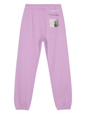Pantalon de joggings à imprimé Msgm violet