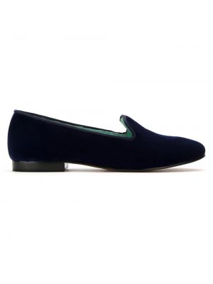 Zamatové loafersy Blue Bird Shoes modrá