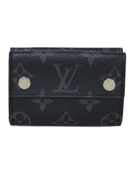 Portfel skórzany retro Louis Vuitton Vintage czarny
