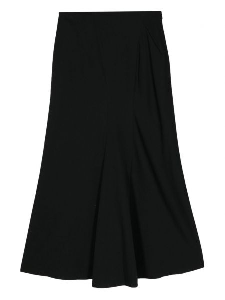 Spódnica wełniana Yohji Yamamoto czarna