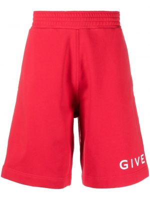 Pantaloni scurți din bumbac cu imagine Givenchy