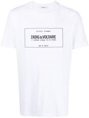 T-shirt aus baumwoll mit print Zadig&voltaire