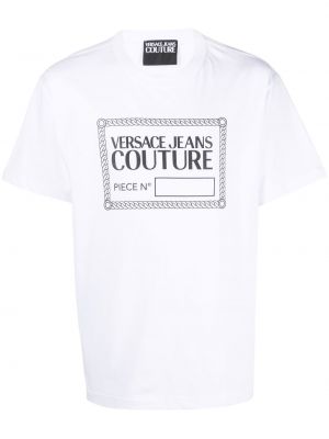 Trykt t-skjorte Versace Jeans Couture hvit