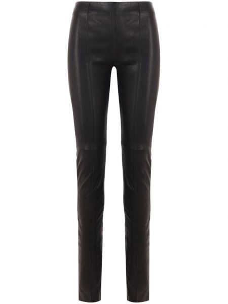 Læder leggings Ann Demeulemeester sort