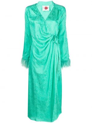 Κοκτέιλ φόρεμα με φτερά Art Dealer πράσινο