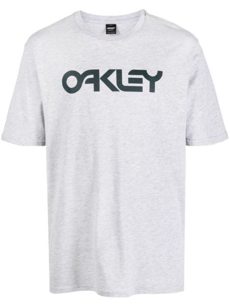 Pamuklu tişört Oakley gri