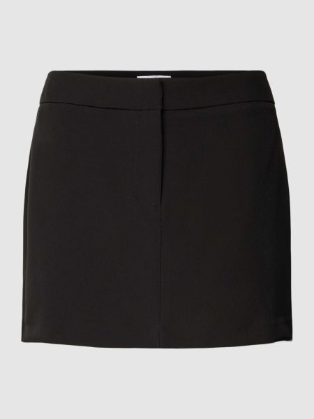 Mini spódniczka w jednolitym kolorze Edited czarna