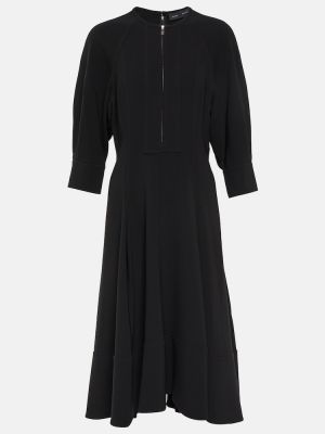 Business midi šaty z polyesteru Proenza Schouler - černá