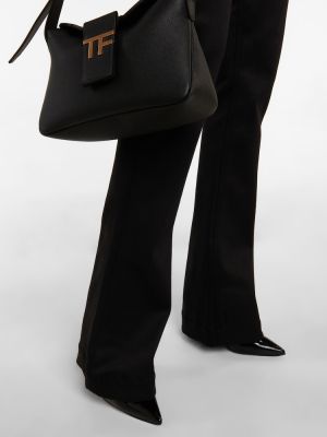 Bootcut džínsy s nízkym pásom Tom Ford čierna