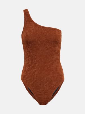 Asimetriškas maudymosi kostiumėlis Karla Colletto ruda