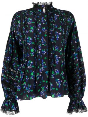 Bluza s cvetličnim vzorcem s potiskom Zadig&voltaire