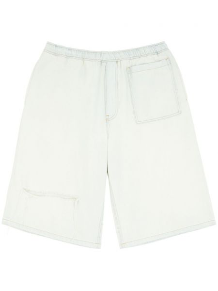 Pantaloni scurți din denim Mm6 Maison Margiela alb
