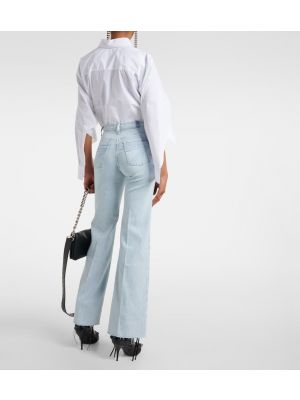 High waist bootcut jeans ausgestellt 7 For All Mankind blau