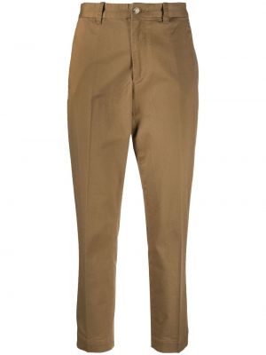 Pantaloni a vita alta a vita alta a quadri Polo Ralph Lauren arancione