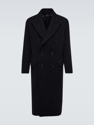 Кашмирено палто Tom Ford черно