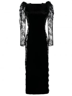 Dlouhé šaty Alessandra Rich čierna