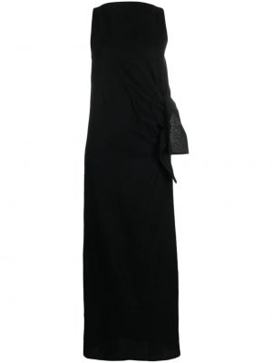 Vlněné dlouhé šaty Alysi černé