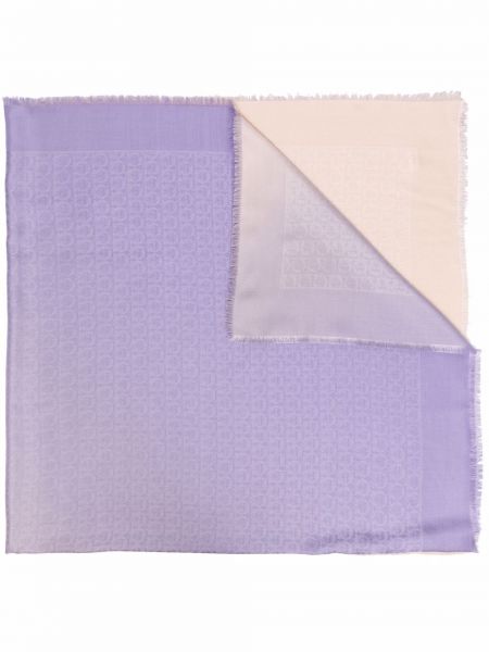 Pañuelo con estampado Salvatore Ferragamo violeta