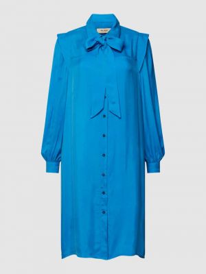 Sukienka midi w jednolitym kolorze Mos Mosh niebieska