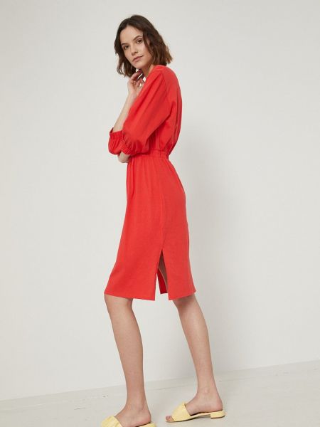 Pamučna mini haljina Medicine crvena