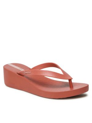 Sandale cu toc cu pană Ipanema roz