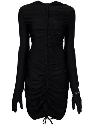 Βελούδινη κοκτέιλ φόρεμα Richard Quinn μαύρο