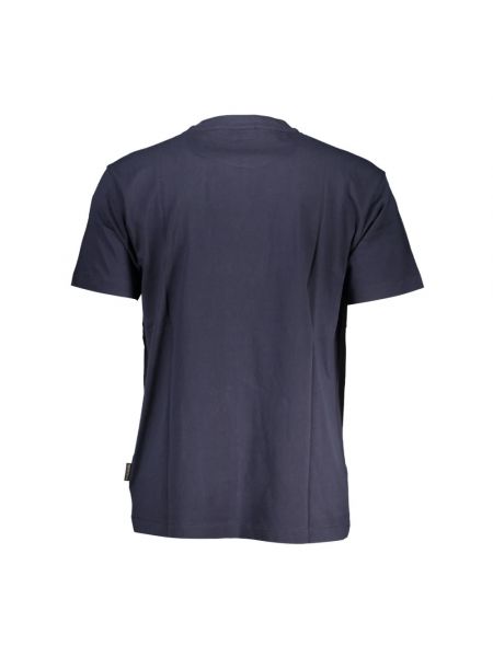 Camiseta de algodón con estampado Napapijri azul