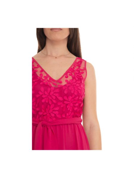 Vestido de noche de flores con escote v Pennyblack rosa