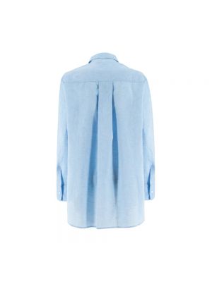Blusa de lino Ermanno Scervino azul