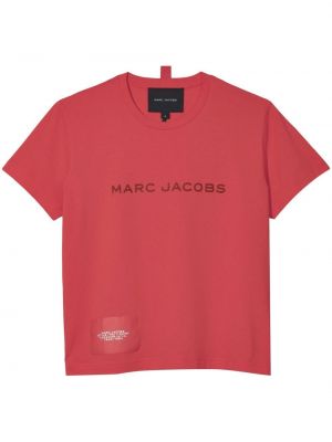 Bombažna majica Marc Jacobs rdeča