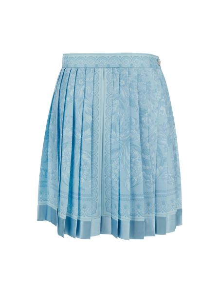 Mini falda de flores Versace azul