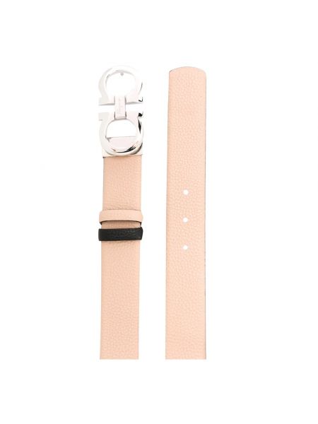 Cinturón de cuero elegante Salvatore Ferragamo rosa