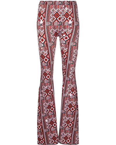 Pantalones con estampado geométrico Barbara Bologna rojo